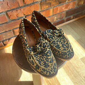 Lucky brand leopard print loafers